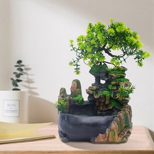 Fontana da scrivania cascata a dondolo in resina per interni ornamento decorazione casa ufficio 220V