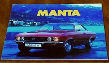 Opel Manta brochure Prospekt, 1971 (German text)