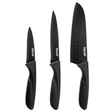 3PCS Kitchen Knife Set  Sharp Non-stick Coating Knives w/Stainless Steel Blade