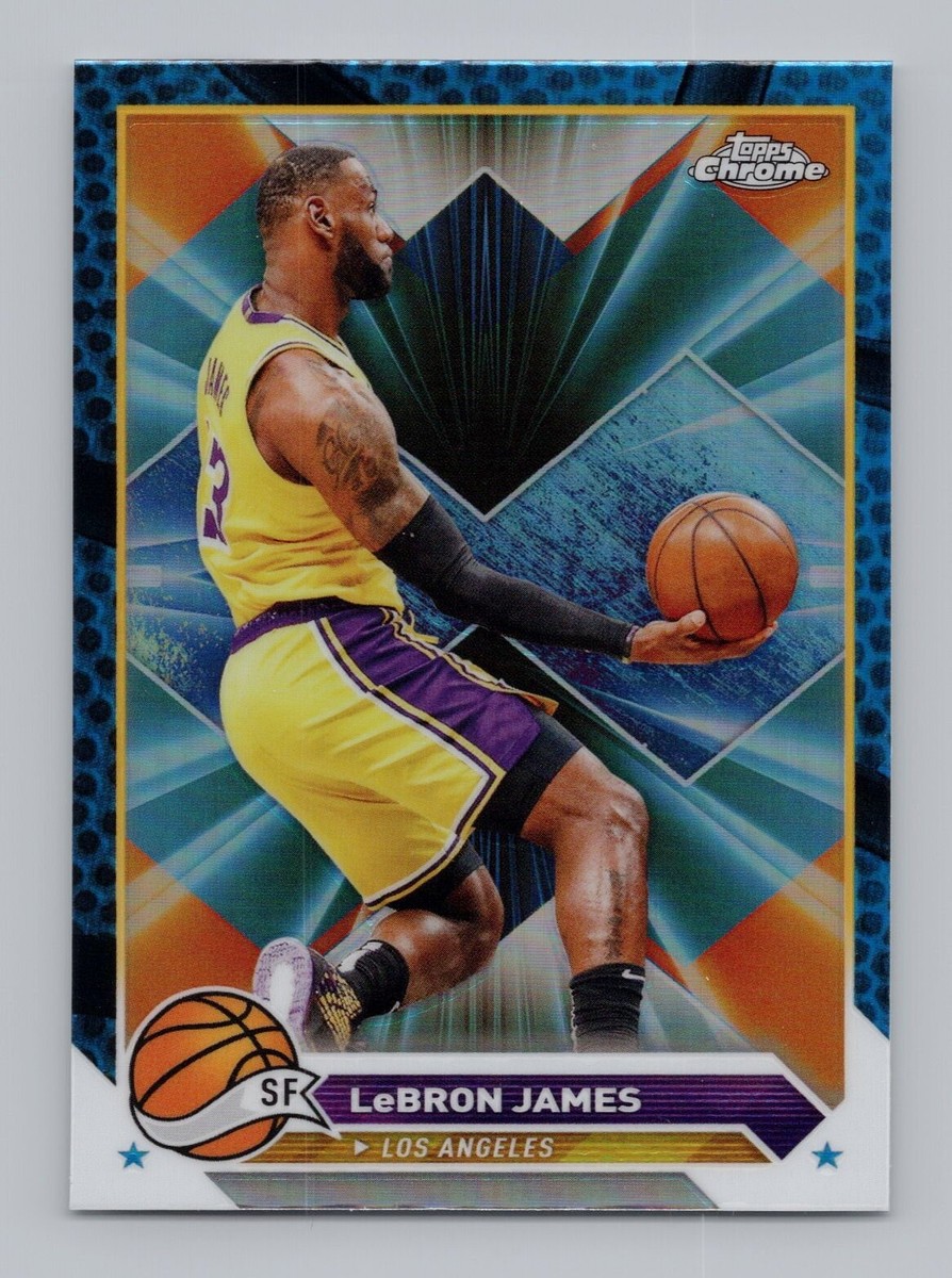 NBA カード Lebron James Topps Chrome PSA9 2023 Topps Chrome LeBron James Autograph Gold Refractor 3/25