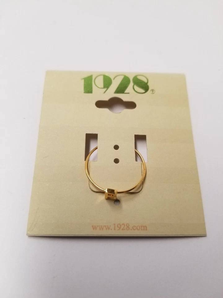 Anillo inicial "R" sumergido oro 14K 1928 talla 7 Foto 3 de 4