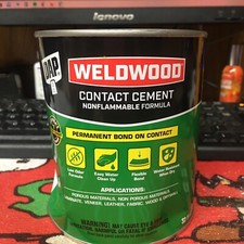 Dap 25332 Weldwood Non-Flammable Contact Cement Tan, Water-Resistant. 1 QT.   