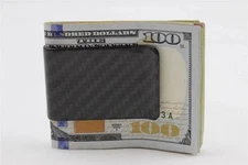 Carbon Fiber Money Clip RFID Blocking Credit Card Holder Protected Cards Genuine