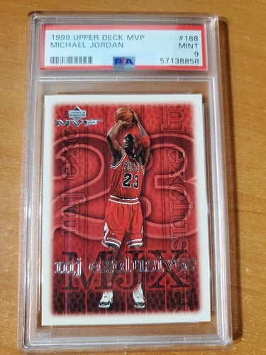 1999 Upper Deck MVP MJ Exclusives Michael Jordan Card #188 PSA 9 Mint (A)