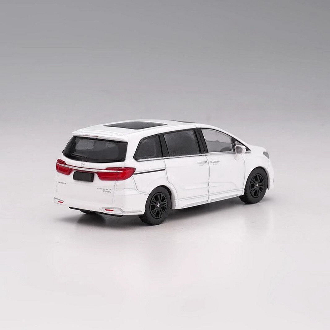 MASDI 1/64 Scale Honda Odyssey MPV 2022 White Diecast Car Model