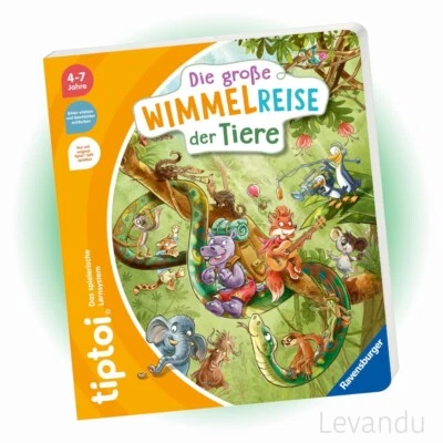 RAVENSBURGER tiptoi® Buch - Die große Wimmelreise der Tiere - Wimmelbuch - Bild 1 von 4