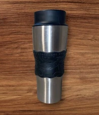 Starbucks Bodum French Press Travel Tumbler Stainless Steel Lid Grip Rubber