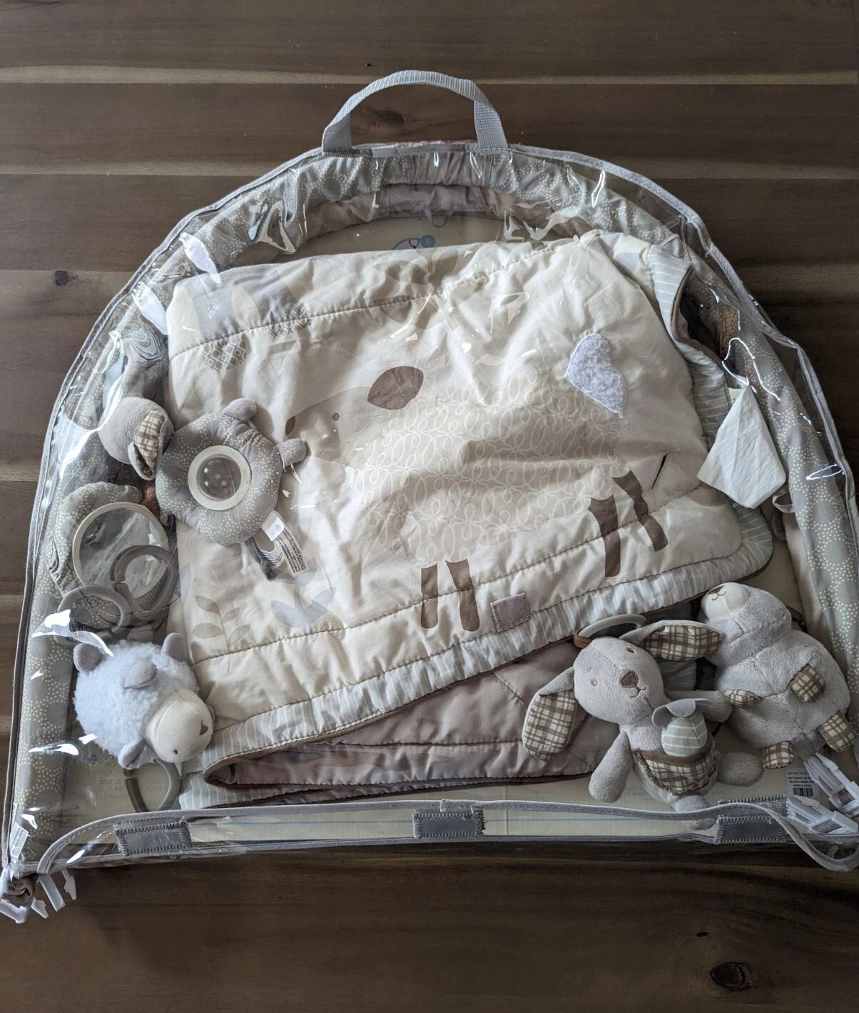 Skip Hop Pottery Barn Kids Animal Friends Play Activity Mat W Toys Neutral