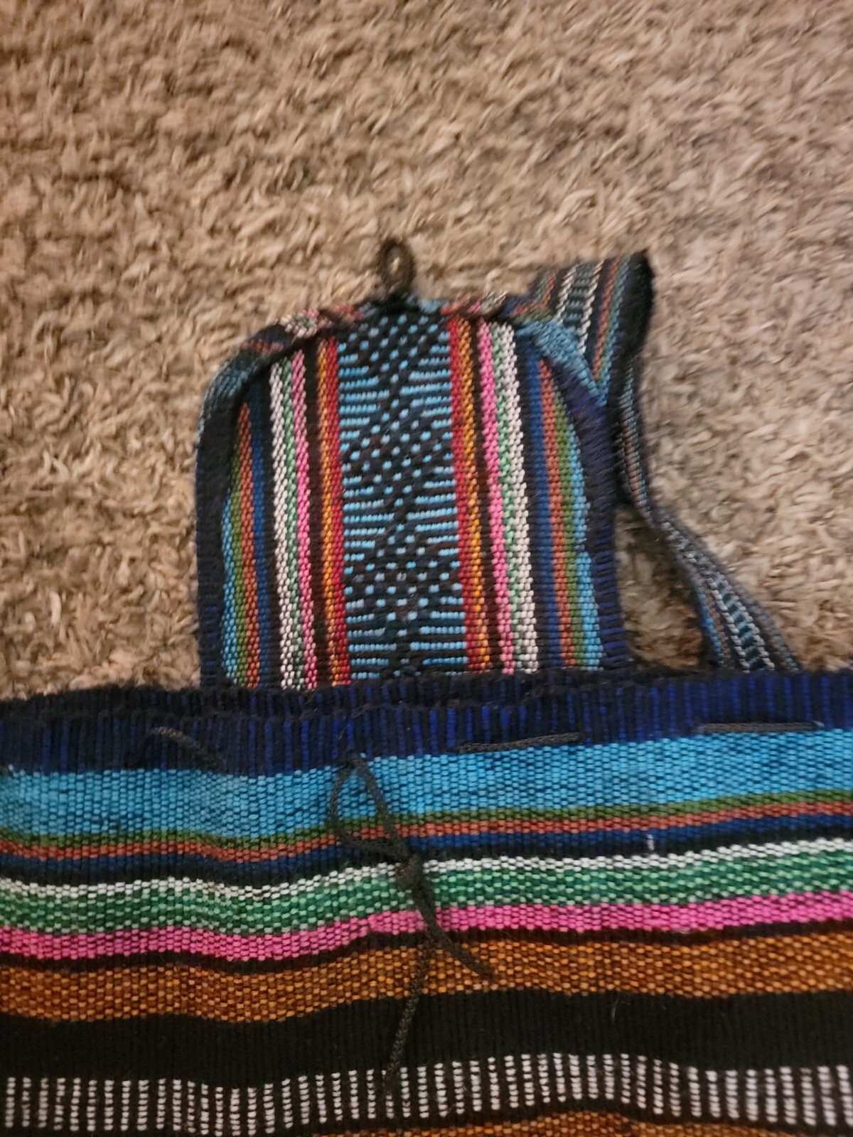 Lillo Drawstring Backpack Woven Textile Baja Hipp… - image 4