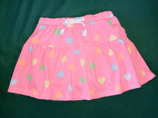 365 KIDS GARANIMALS Girl sz 4 Pink Hearts Scooter Skort (Skirt/Short) Front Bow