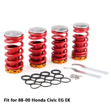 For 88-00 Honda Civic EG EK Lowering Scaled Suspension Coilover Spring Red