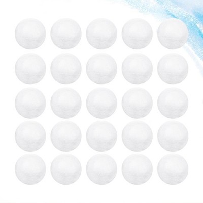 Holiday Ornaments Decorative Balls Round DIY White Polystyrene Supplies