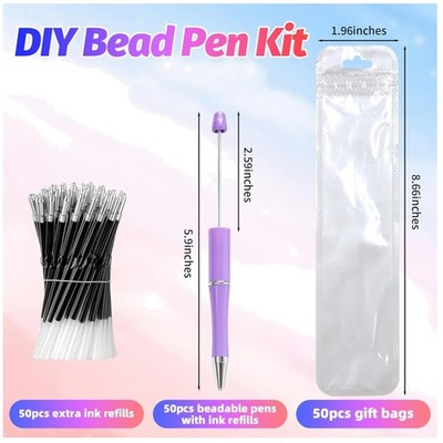 Customizable Bead Pens - School Supplies