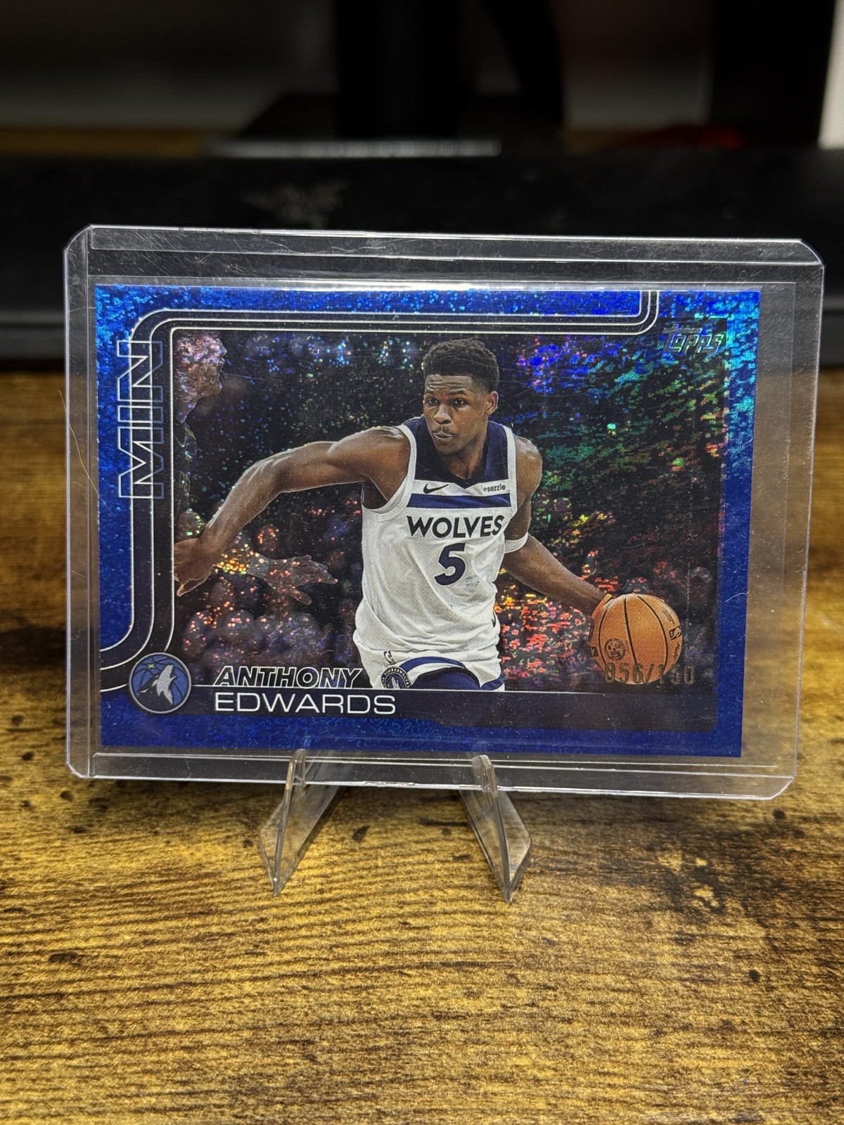 2025-26 Topps - Anthony Edwards #108 Blue Rainbow /150