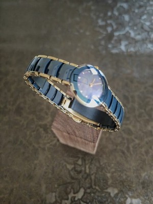 Rado Diastar Coupole 153.0360.3 Armbanduhr 23mm Gold / Blau 