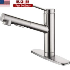Black Kitchen Faucet Pull Out Spray 120 Swivel Bar Sink RV Utility Faucet New