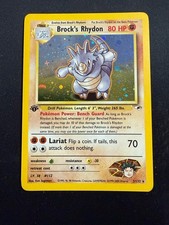Brock’s Rhydon 1st Edition Gym Heroes Holo - 2/132 - NM Condition on eBay