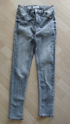 Damen JEANS Bershka Gr. 38 grau Denim