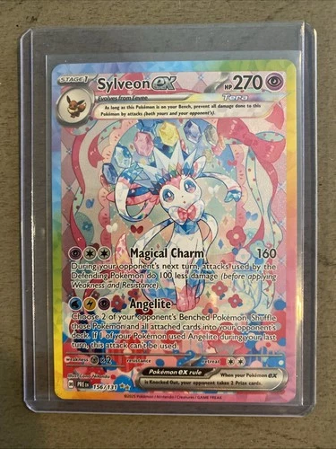 Pokémon Sylveon ex 156/131 Sv: Prismatic Evolutions Promo Full Art Holo 270 HP