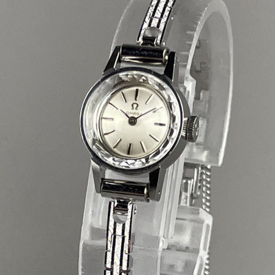OMEGA De Ville Vintage Ladies Watch 17mm Manual Wind Silver SS 511166 Cal.484