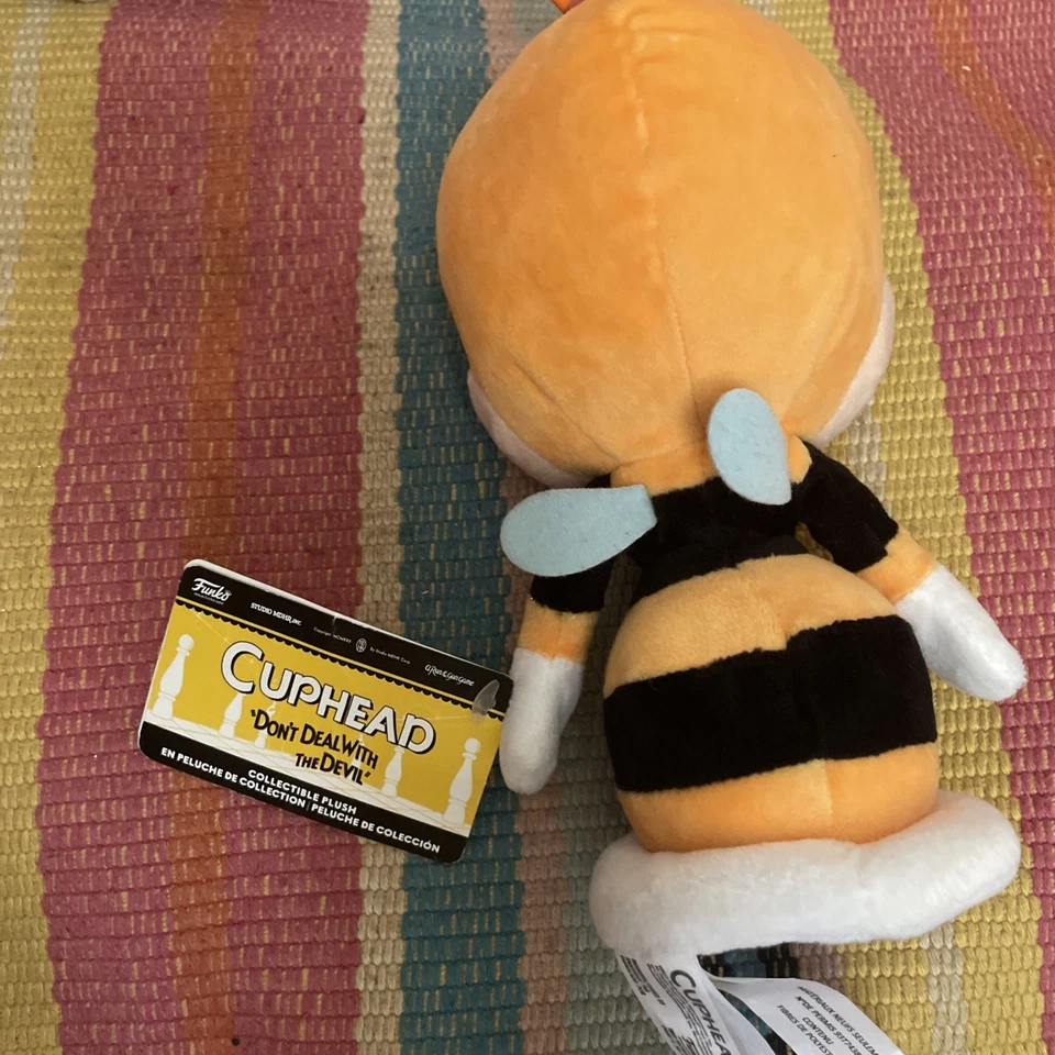 Funko de peluche Cuphead Rumor Honeybottoms Bee 2018 nuevo con etiquetas Foto 3 de 4
