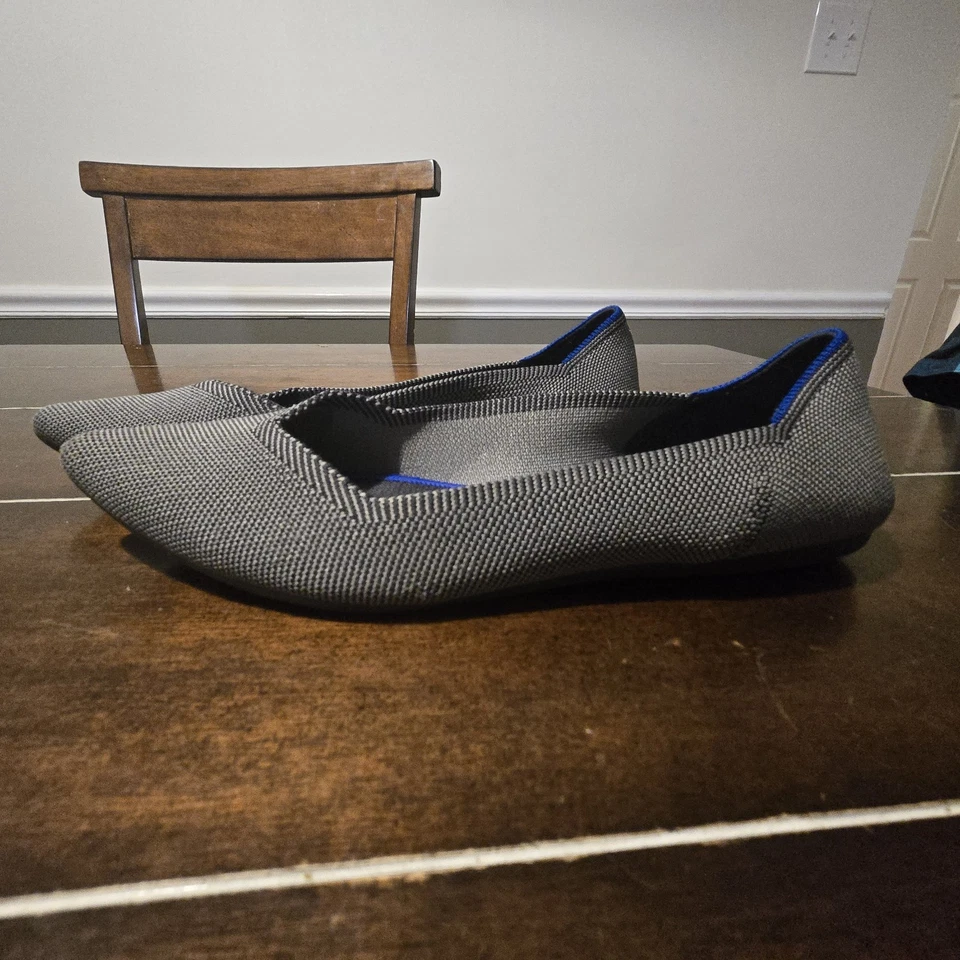 Rothy’s The Point Gray/Black Women US 9.5 Luxury Ballet Flats - Image 3 of 4