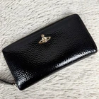 Vivienne Westwood Leather Orb Long Wallet Black Used