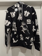 Disney World Parks Halloween Pumpkin Glow in the Dark Pullover Hoodie - Adult S