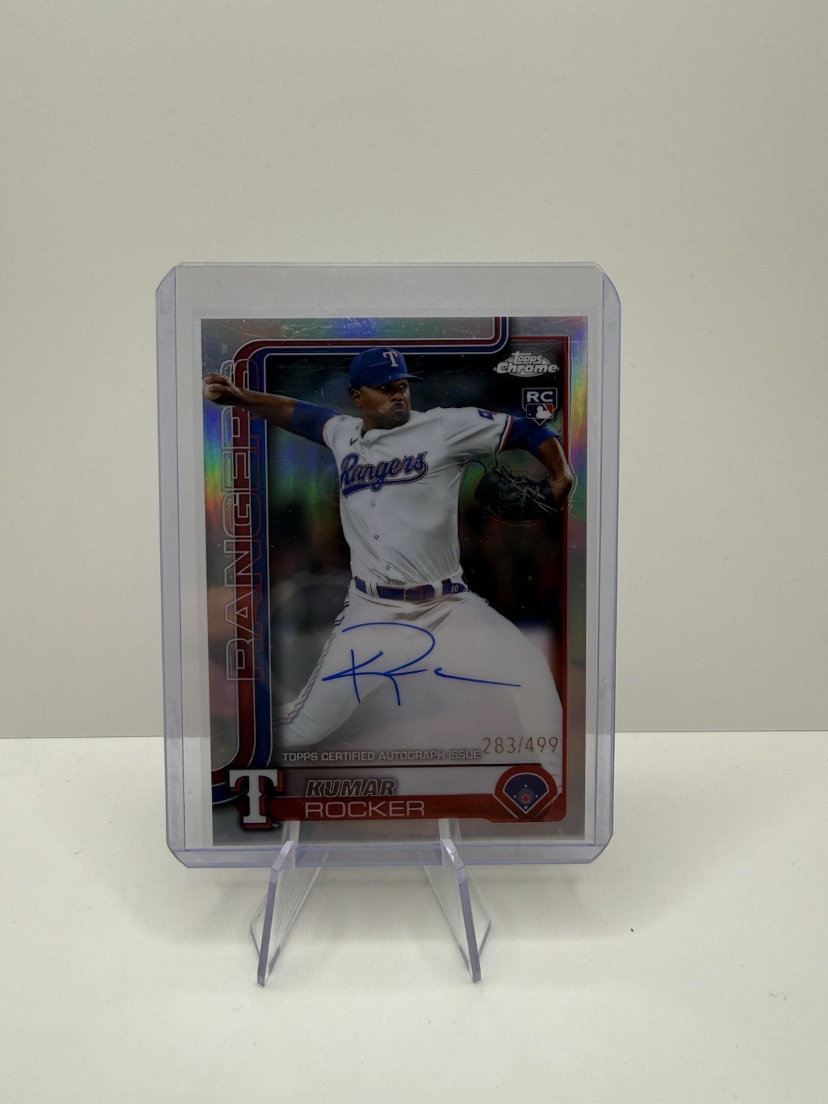 2025 Topps Chrome - Rookie Autographs Kumar Rocker #RA-KR Refractor /499 (AU,...