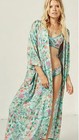 Spell And The Gypsy One Size Sayulita Robe Duster Kimono With Belt