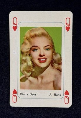 1959 Diana Dors~ Maple Leaf Gum Playing Card ~ printed In Holland ~ RARE