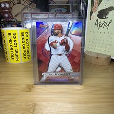 2025 Bowman's Best Kyle Schwarber Purple Refractor #/250 Phillies