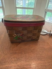Vintage Woven Wood Basket Purse: Caro Nan Style, Quilt Lined