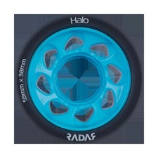 Riedell Skates Radar Halo 59mmx38mm Indoor quad Skate Wheels Set of 8 blue