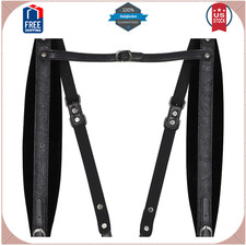 Adjustable Accordion Harness Straps Thickened Synthetic Leather Shoulder Belts