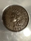 1883 Indian Head Cent. ANACS AU 58. Free Shipping w/ No Reserve!