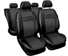 Kunstleder Autositzbezüge Sitzbezug Schonbezüge Grau Set für VW Golf V VI VII