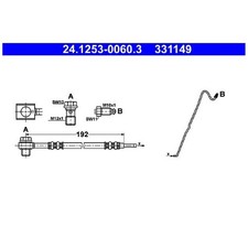 Bremsschlauch hinten rechts für VW Polo 6V5 4 9A4 9N 9N2 | 24228468