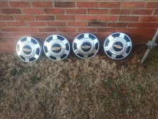 Four 1973-1987 Chevy Squarebody C20 34 Ton Truck Suburban Dog Dish Hubcaps