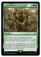 Overwhelming Stampede #254 (NM) Lord of the Rings LTC Magic MTG