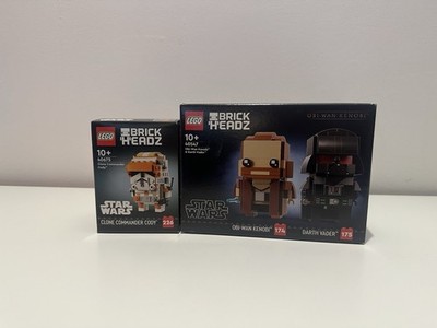 LEGO BrickHeadz Star Wars Bundle   Commander Cody ungeöffnet   Obi-Wan & Darth V