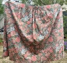 Pair Vintage 80s John Wilman ‘Arcadia’ Heavy Lined Blackout Curtains. 2m X 1.5m