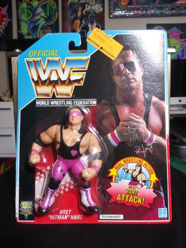  WWF WWE (Unopened) New Bret Hitman Hart 1991 acti...