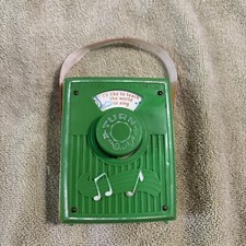Vintage Fisher Price Music Box Pocket Radio 766 "Teach the World to Sing" 1976