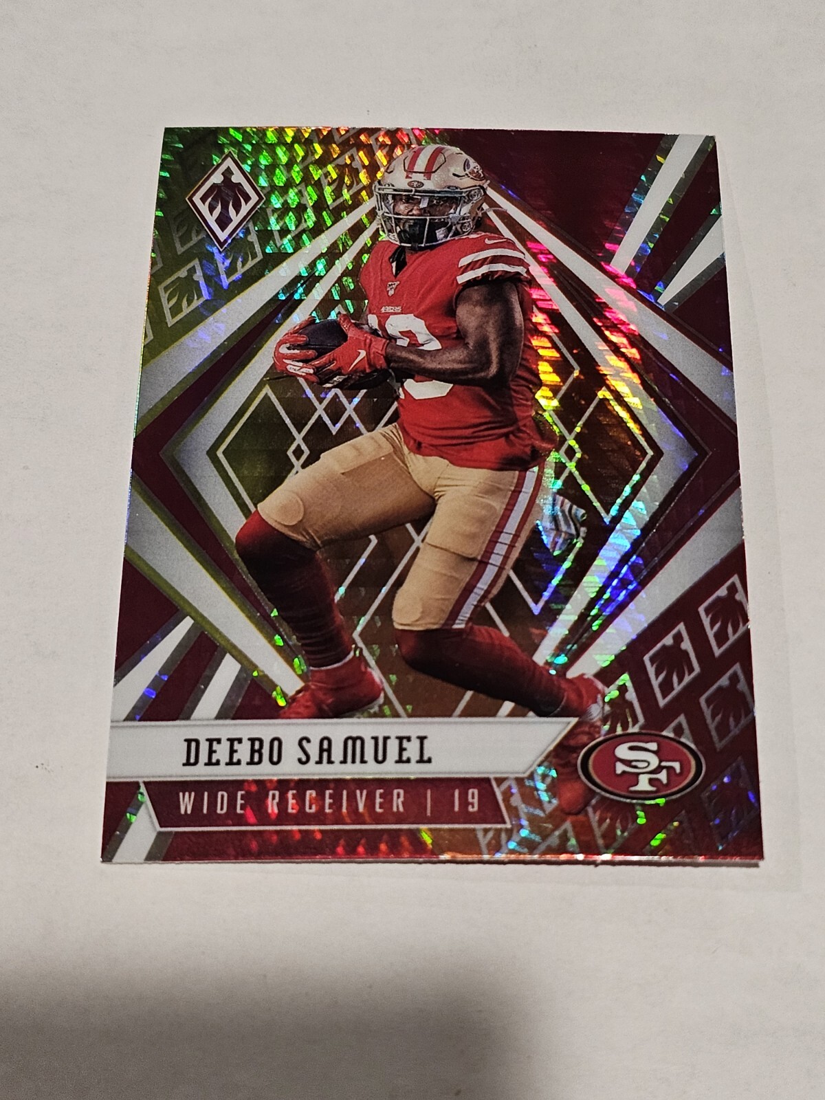 2020 Panini Phoenix Fire Burst Deebo Samuel #83 San Francisco 49ers