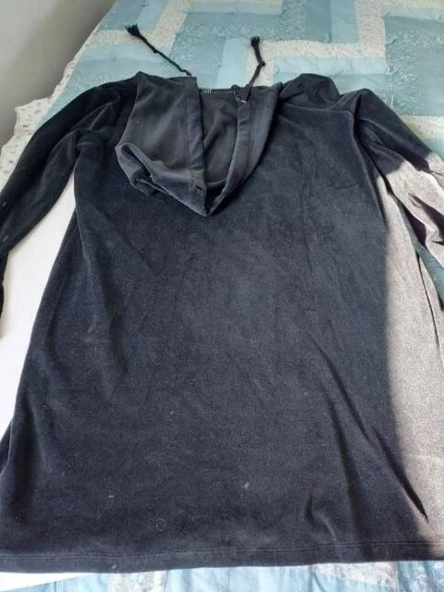 Abito Michael Kors nero con cappuccio manica lunga L