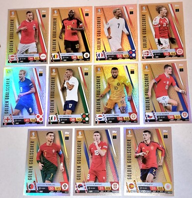 Topps Match Attax UEFA EURO 2024 EM -Centurion Golden Goalscorer alle Karten Set