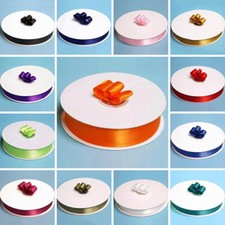 7/8" x 100 yards SHINY Single Side SATIN RIBBON - Wedding FAVORS Crafts Sewing