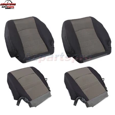 For 2009-2012 Dodge Ram 1500 2500 3500  4500 5500 Front Cloth Seat Cover Gray
