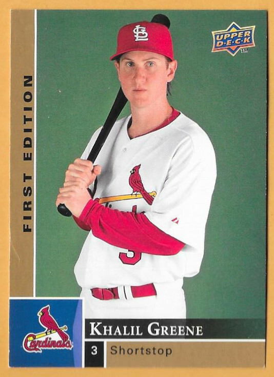 KHALIL GREENE ST. LOUIS CARDINALS #375 - UPPER DECK FIRST EDITION